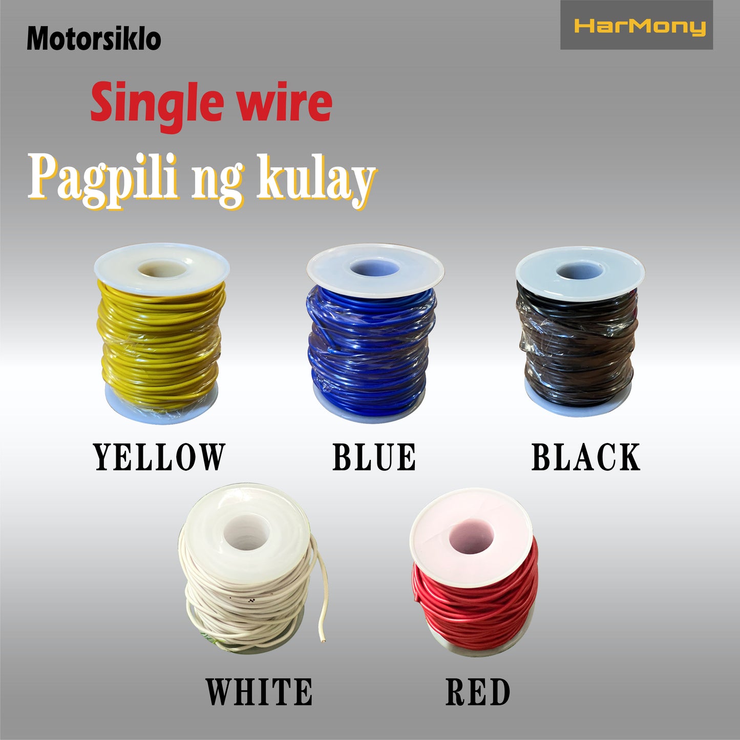 Harmony 1 Roll Car Automotive Motorcycle Wire 30 Meters Roll Size18