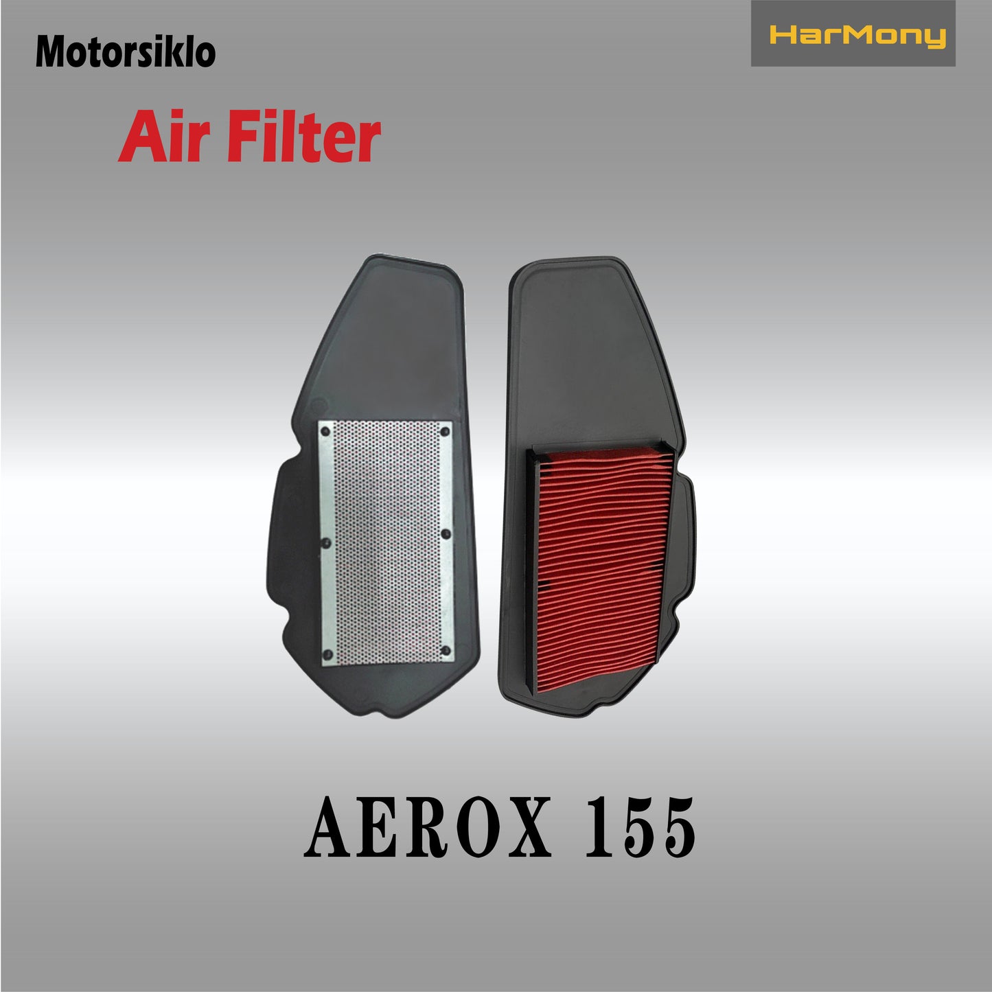 Harmony Motorcycle Air Filter Washable And Reusable For Mio I 125 / Honda Click 125 / Nmax/Aerox 155