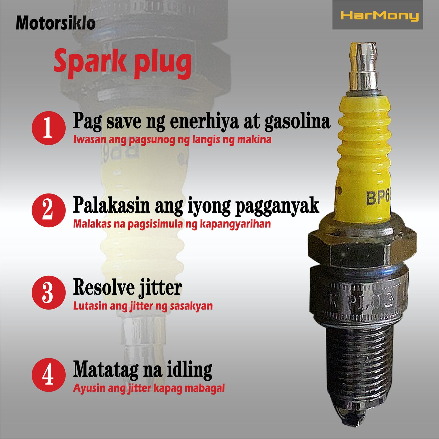 MOTORCYCLE KRX IRIDIUM SPARK PLUG