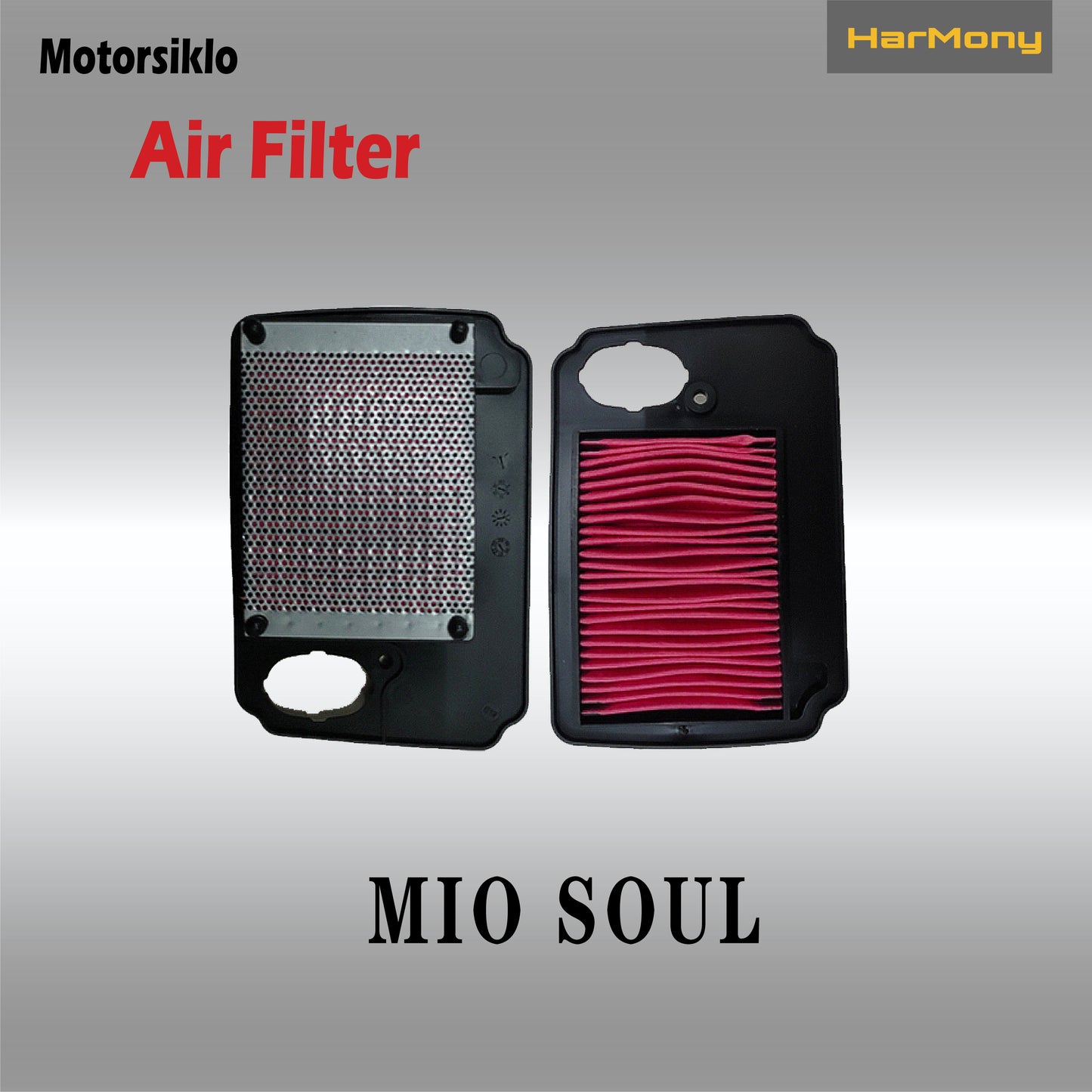 Harmony Motorcycle Air Filter Washable And Reusable For Mio I 125 / Honda Click 125 / Nmax/Aerox 155