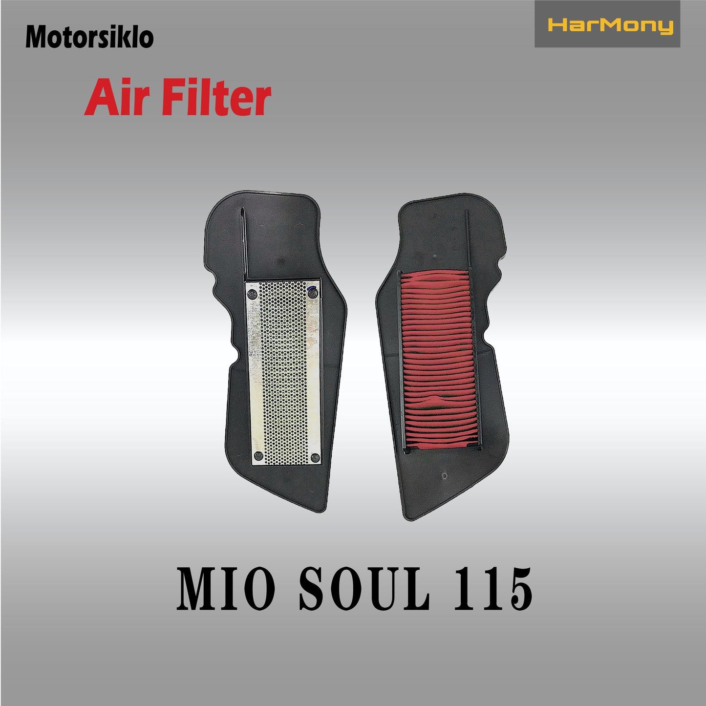 Harmony Motorcycle Air Filter Washable And Reusable For Mio I 125 / Honda Click 125 / Nmax/Aerox 155